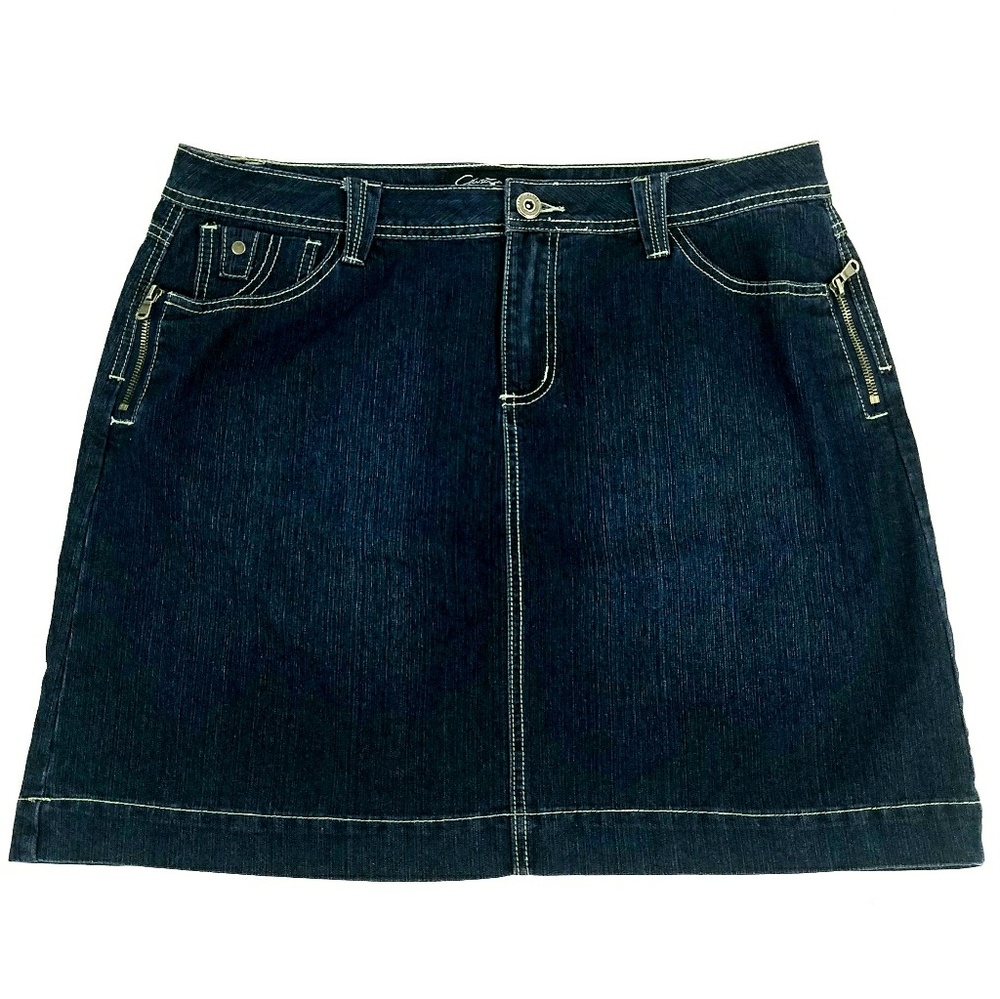 Christiana Zinn Denim Skirt Sze 14 Blue